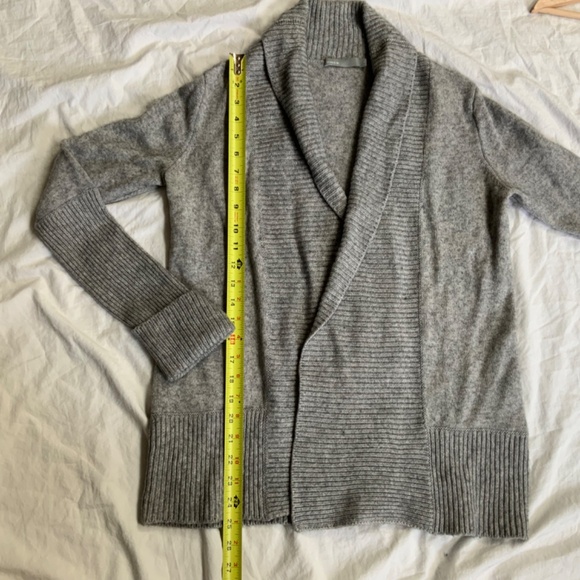 Vince Wool and Cashmere Open Front Shawl Collar Cardigan size small - Picture 3 of 11
